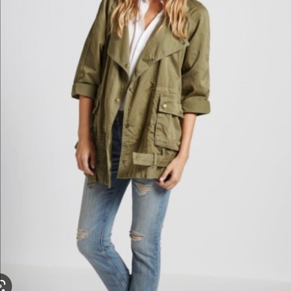 Current/Elliott army green lightweight jacket